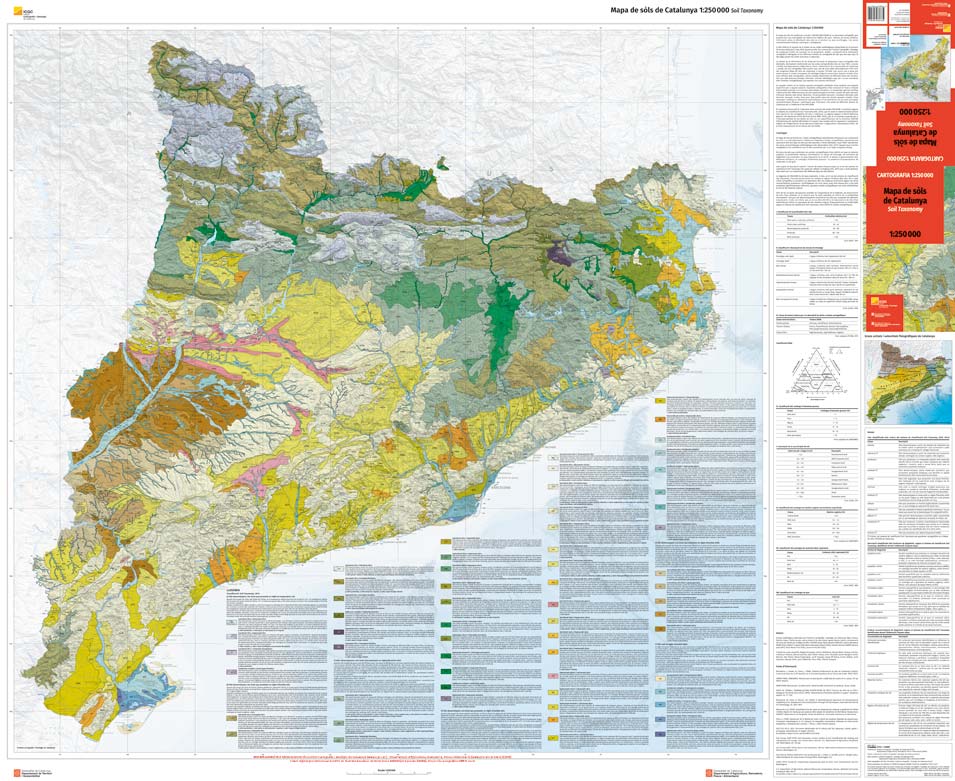 Miniatura del Mapa de sòls de Catalunya 1:250.000 Soil Taxonomy