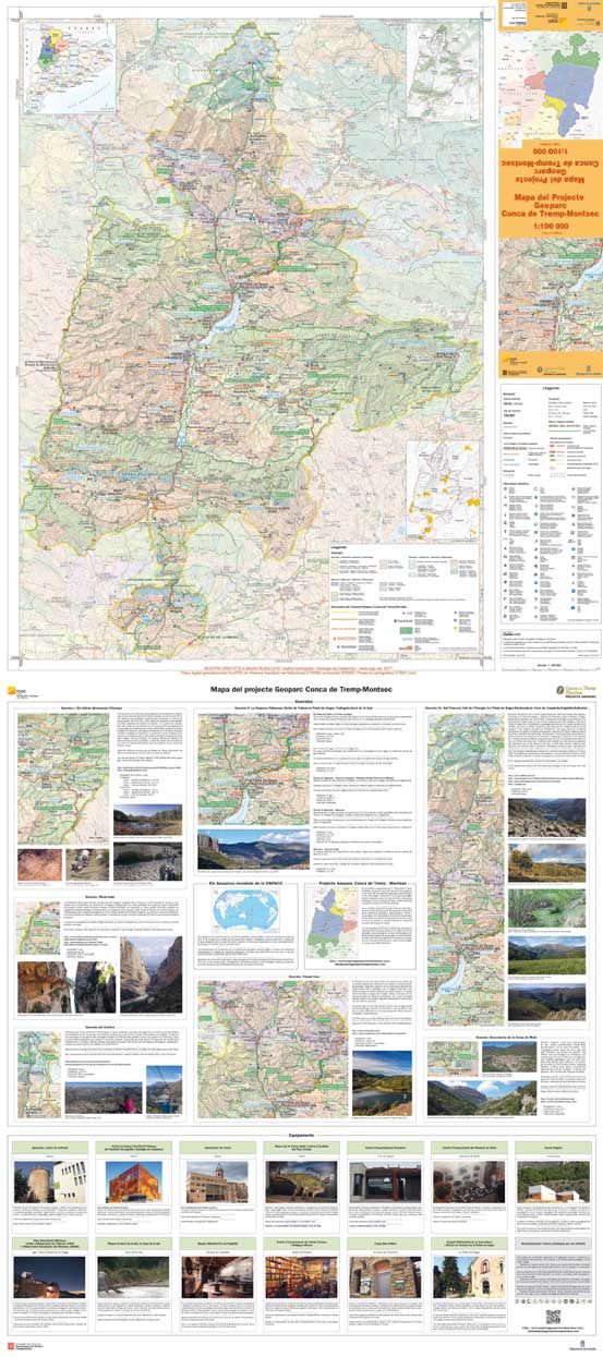 Download Mapa del Projecte Geoparc Conca de Tremp - Montsec 1:100.000