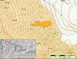 Cartografia de l'allau (Conselh Generau). Val d'Aran (Pirineu occidental de Catalunya).