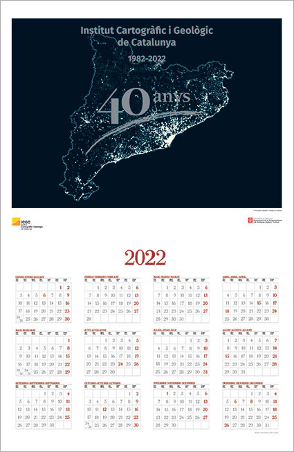 Calendari 2022 40 anys
