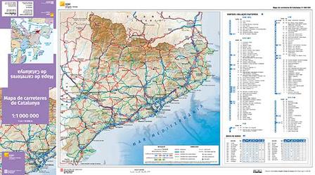 Mapa de carreteres de Catalunya 1:1 000 000, juliol 2023