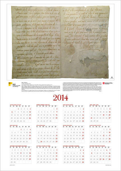 Calendari any 2014
